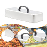 Maxbell Grill Lid Melting Dome Rectangular for Teppanyaki Hamburger Flat Top Griddle 33x14.5x6.8cm