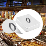 Maxbell Grill Lid Melting Dome Rectangular for Teppanyaki Hamburger Flat Top Griddle 33x28.2x6.6cm