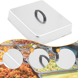 Maxbell Grill Lid Melting Dome Rectangular for Teppanyaki Hamburger Flat Top Griddle 33x28.2x6.6cm