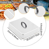 Maxbell Grill Lid Melting Dome Rectangular for Teppanyaki Hamburger Flat Top Griddle 33x28.2x6.6cm