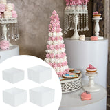 Maxbell 4 Acrylic Cake Stands DIY Decor Cupcake Racks for Countertop Party Tabletop