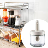 Maxbell Glass Spice Jar Leakproof Multifunctional Airtight Refillable Condiment Jar