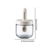 Maxbell Glass Spice Jar Leakproof Multifunctional Airtight Refillable Condiment Jar