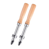 Maxbell 2Pcs Hole Cutter Professional Wood Handle Sculpting Tool Pumpkin Carving Kit