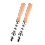 Maxbell 2Pcs Hole Cutter Professional Wood Handle Sculpting Tool Pumpkin Carving Kit
