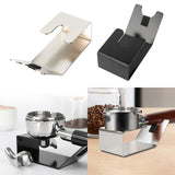 Maxbell Espresso Tamping Station Professional Iron Easy to Clean Tamper Holder Stand Silver