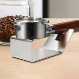 Maxbell Espresso Tamping Station Professional Iron Easy to Clean Tamper Holder Stand Silver