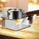 Maxbell Espresso Tamping Station Professional Iron Easy to Clean Tamper Holder Stand Silver