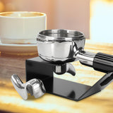Maxbell Espresso Tamping Station Professional Iron Easy to Clean Tamper Holder Stand Black