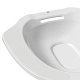 Maxbell Sitz Bath Basin for Toilet Toilet Tub Anti Overflow Wide Seat Reusable Bidet White