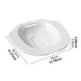 Maxbell Sitz Bath Basin for Toilet Toilet Tub Anti Overflow Wide Seat Reusable Bidet White