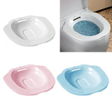 Maxbell Sitz Bath Basin for Toilet Toilet Tub Anti Overflow Wide Seat Reusable Bidet White