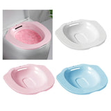 Maxbell Sitz Bath Basin for Toilet Toilet Tub Anti Overflow Wide Seat Reusable Bidet White