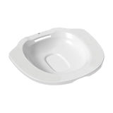 Maxbell Sitz Bath Basin for Toilet Toilet Tub Anti Overflow Wide Seat Reusable Bidet White