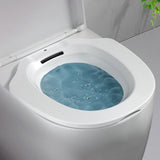 Maxbell Sitz Bath Basin for Toilet Toilet Tub Anti Overflow Wide Seat Reusable Bidet White