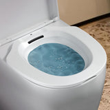 Maxbell Sitz Bath Basin for Toilet Toilet Tub Anti Overflow Wide Seat Reusable Bidet White