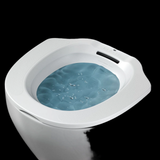 Maxbell Sitz Bath Basin for Toilet Toilet Tub Anti Overflow Wide Seat Reusable Bidet White