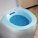 Maxbell Sitz Bath Basin for Toilet Toilet Tub Anti Overflow Wide Seat Reusable Bidet Blue