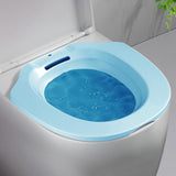 Maxbell Sitz Bath Basin for Toilet Toilet Tub Anti Overflow Wide Seat Reusable Bidet Blue