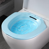 Maxbell Sitz Bath Basin for Toilet Toilet Tub Anti Overflow Wide Seat Reusable Bidet Blue