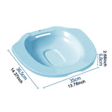 Maxbell Sitz Bath Basin for Toilet Toilet Tub Anti Overflow Wide Seat Reusable Bidet Blue