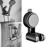 Maxbell Hand Shower Bracket Removable Shower Head Holder for Hotel Bathroom Washroom Black