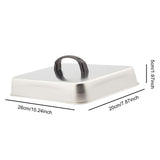 Maxbell Melting Dome Griddle Basting Cover for Flat Top Griddle Teppanyaki Hamburger 26x20x5cm
