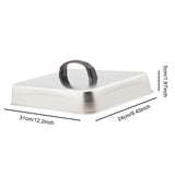 Maxbell Melting Dome Griddle Basting Cover for Flat Top Griddle Teppanyaki Hamburger 31x24x5cm