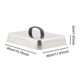 Maxbell Grill Lid Basting Cover for Flat Top Griddle Outdoor Indoor Cooking Barbecue 40x30x5cm