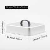 Maxbell Grill Lid Basting Cover for Flat Top Griddle Outdoor Indoor Cooking Barbecue 22.4x18.4x6.6cm