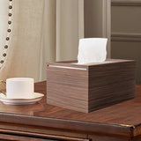 Maxbell Wooden Tissue Box Decor Toilet Paper Box for Living Room Restaurant Bathroom