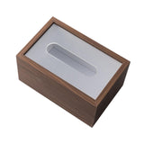 Maxbell Wooden Tissue Box Decor Toilet Paper Box for Living Room Restaurant Bathroom