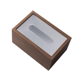 Maxbell Wooden Tissue Box Decor Toilet Paper Box for Living Room Restaurant Bathroom