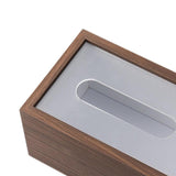 Maxbell Wooden Tissue Box Decor Toilet Paper Box for Living Room Restaurant Bathroom