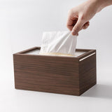 Maxbell Wooden Tissue Box Decor Toilet Paper Box for Living Room Restaurant Bathroom