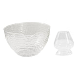 Maxbell Glass Japanese Matcha Bowl and Whisk Holder Clear for Tea Lover Multipurpose