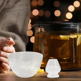 Maxbell Glass Japanese Matcha Bowl and Whisk Holder Clear for Tea Lover Multipurpose