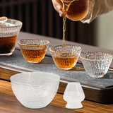 Maxbell Glass Japanese Matcha Bowl and Whisk Holder Clear for Tea Lover Multipurpose