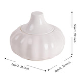 Maxbell Ceramic Garlic Storage Container with Lid Storage Jar for Party Kitchen Home