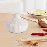 Maxbell Ceramic Garlic Storage Container with Lid Storage Jar for Party Kitchen Home