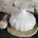 Maxbell Ceramic Garlic Storage Container with Lid Storage Jar for Party Kitchen Home