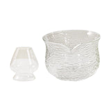 Maxbell Glass 420ml Matcha Bowl and Whisk Stand with Spout for Tea Lover Accessories