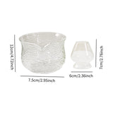 Maxbell Glass 420ml Matcha Bowl and Whisk Stand with Spout for Tea Lover Accessories