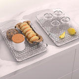 Maxbell Tea Serving Tray Draining Water Teacup Tray for Living Room Countertop Party S