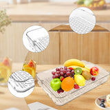 Maxbell Tea Serving Tray Draining Water Teacup Tray for Living Room Countertop Party S