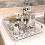Maxbell Tea Serving Tray Draining Water Teacup Tray for Living Room Countertop Party S