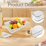 Maxbell Tea Serving Tray Draining Water Teacup Tray for Living Room Countertop Party M
