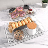 Maxbell Tea Serving Tray Draining Water Teacup Tray for Living Room Countertop Party M
