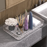 Maxbell Tea Serving Tray Draining Water Teacup Tray for Living Room Countertop Party M