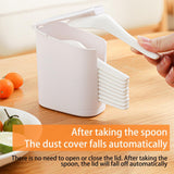 Maxbell Countertop Spoon Holder Organizer Versatile Accessories Cutlery Storage Rack White